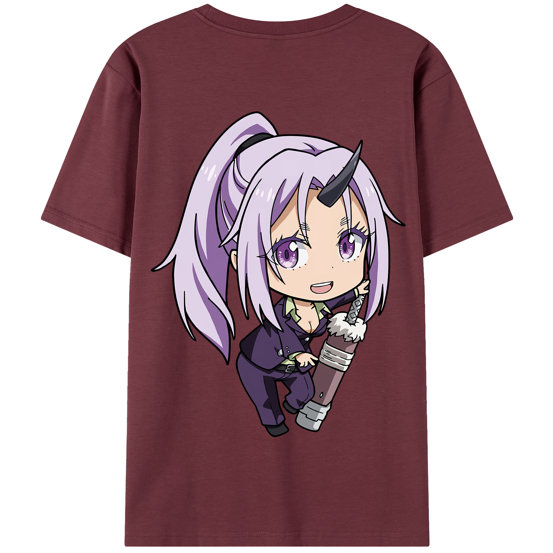 （画像用） 転スラ Regarding Reincarnated to Slime 綿100％半袖Tシャツ（背面プリント）